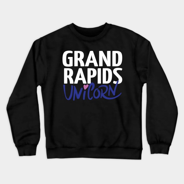 Grand Rapids Unicorn Crewneck Sweatshirt by ProjectX23Red